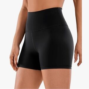 CRZ YOGA Women's Naked Feeling Biker Shorts - 4 Inches